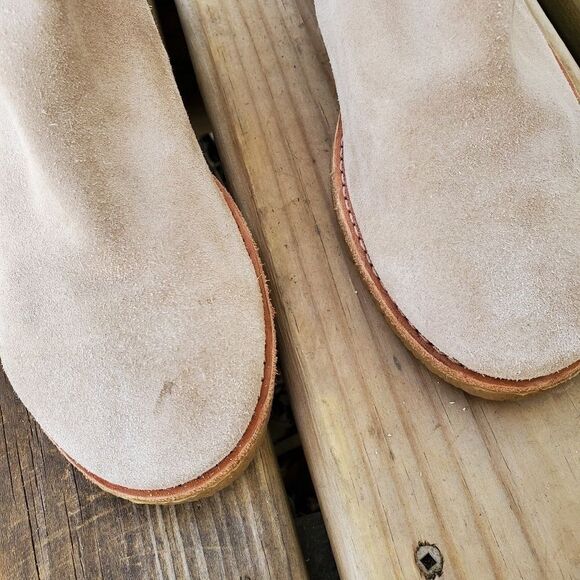 Kate Spade Bowie Desert Tan Suede Leather Fringe Tassel Zip Ankle Boot Booties - Picture 4 of 10